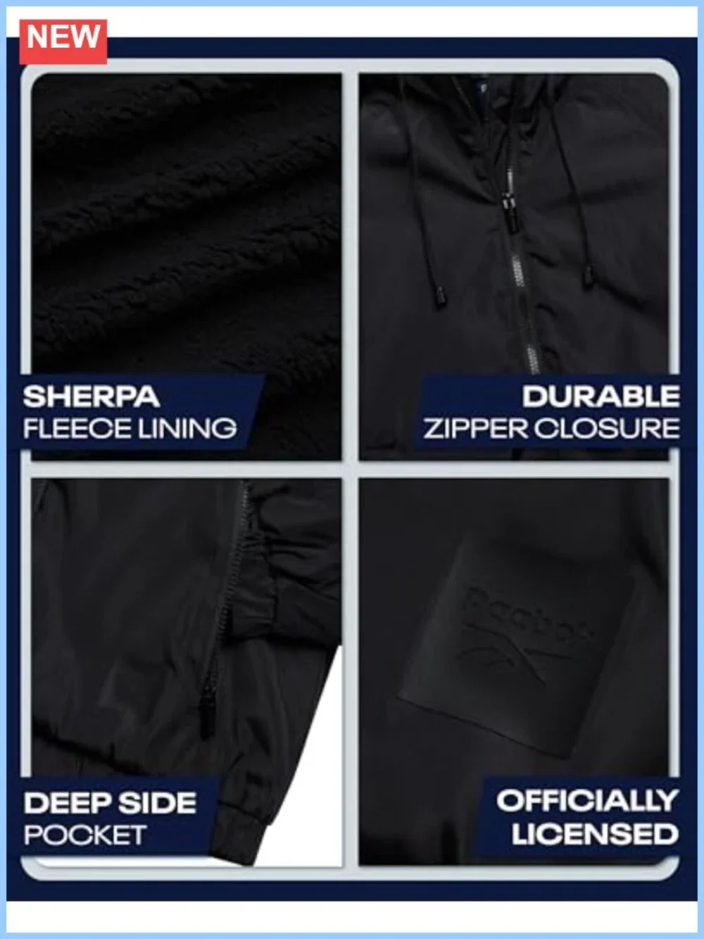 Women's Sherpa Lined Windbreaker Jacket, Water Resistant